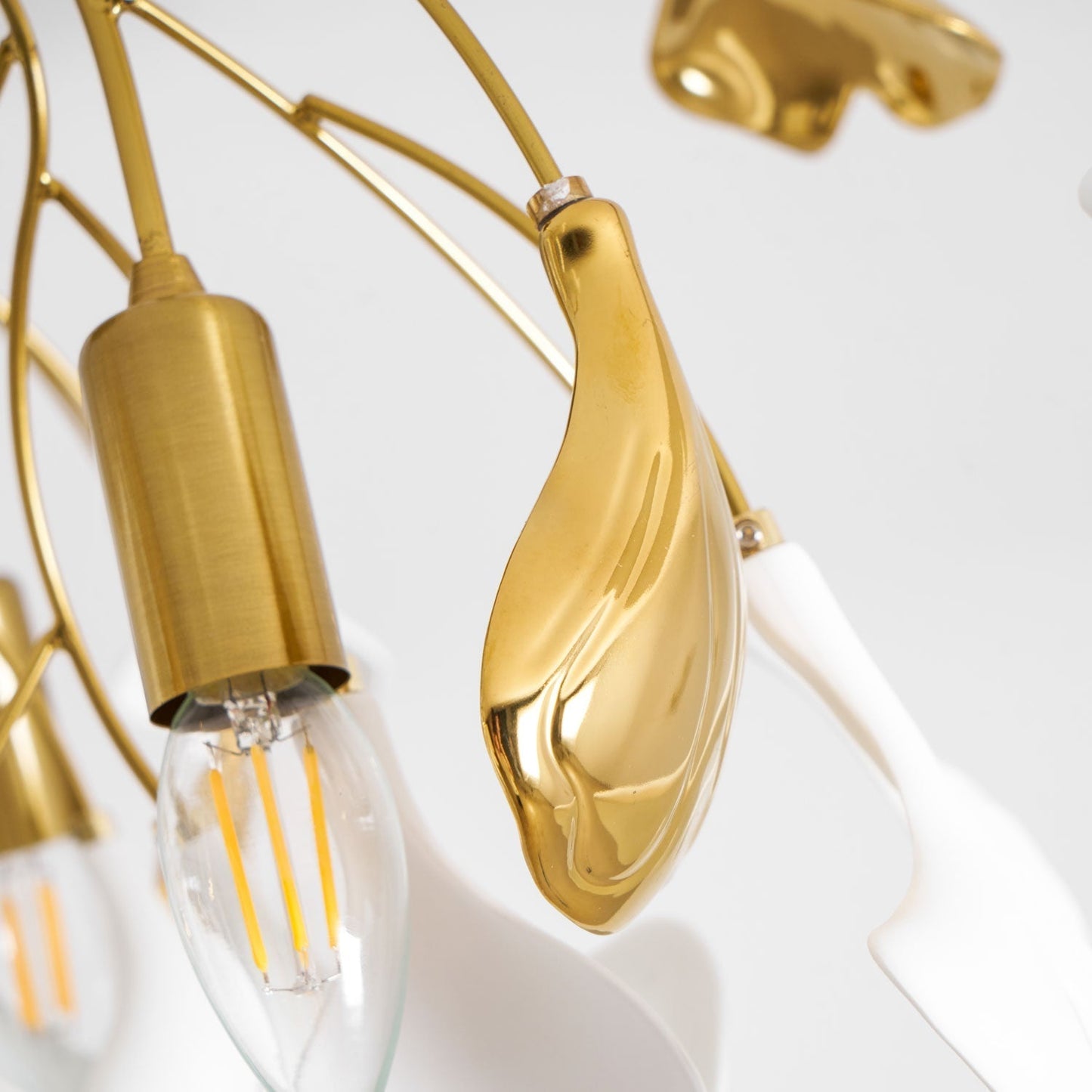 Zephryon | Botanical Ceramic Leaf Cluster Ceiling Light
