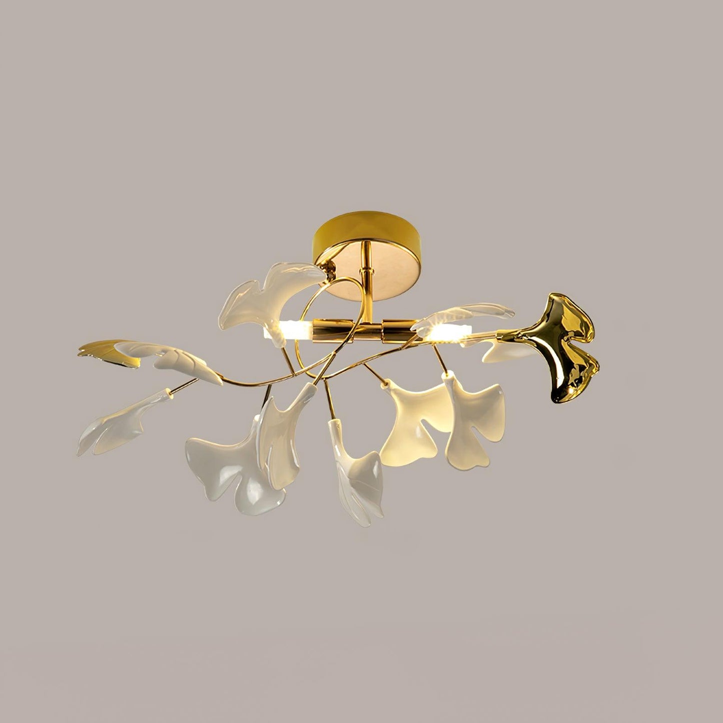 Zephryon | Botanical Ceramic Leaf Cluster Ceiling Light