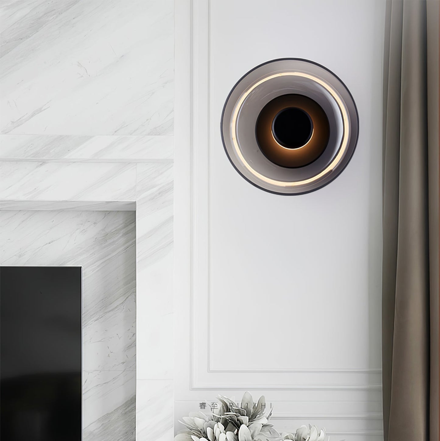 Luvia | Nordic Ribbed Glass Art Deco Wall Light