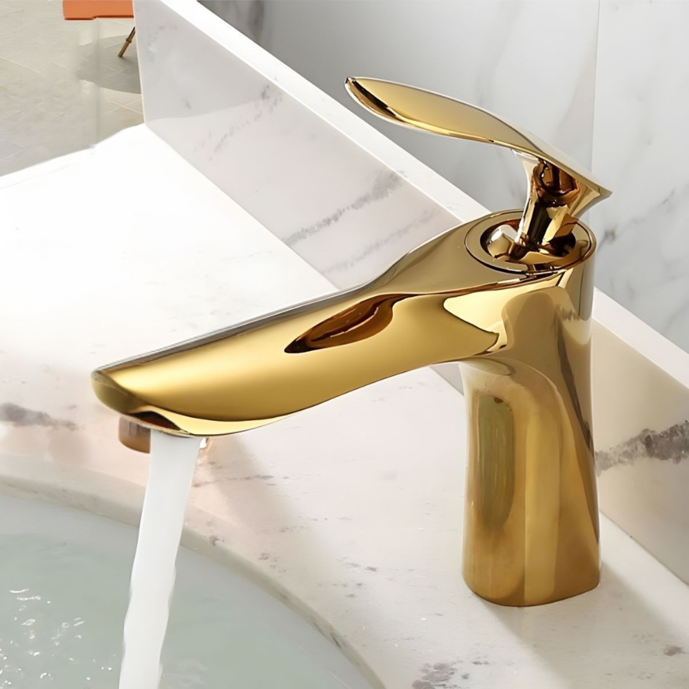 Sylvaka | Luxury Arched Profile Deck Mounted Bathroom Basin Tap