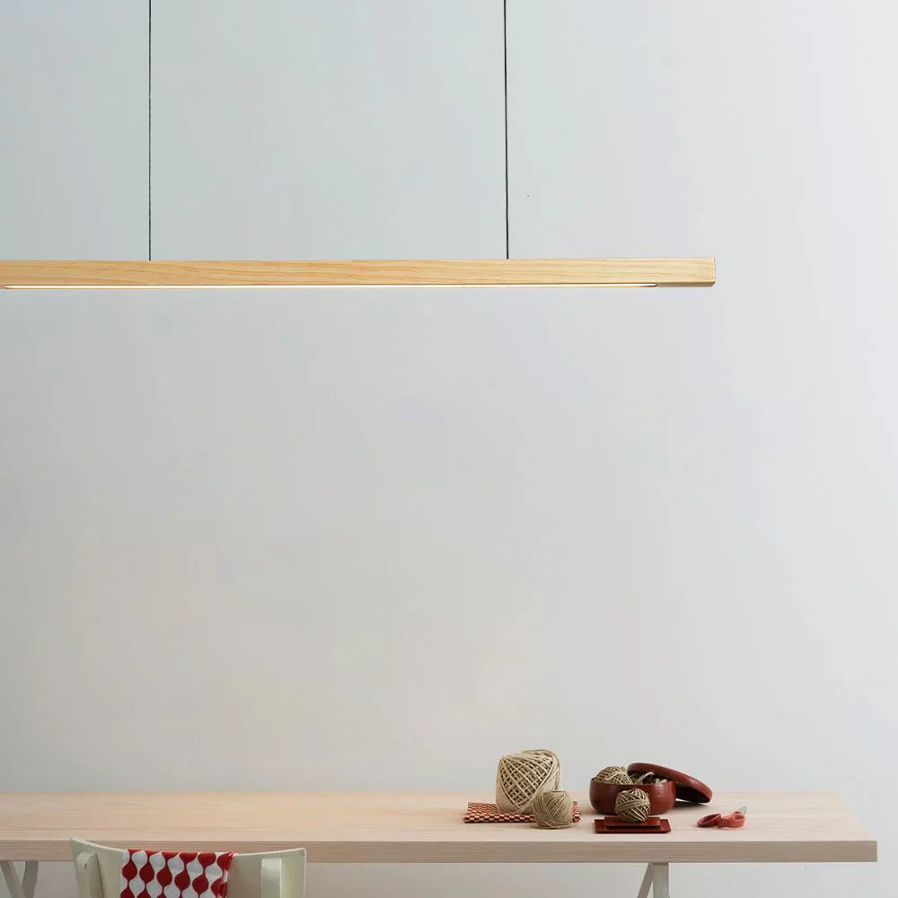 Ligna | Modern Scandinavian Linear Wooden Pendant Light