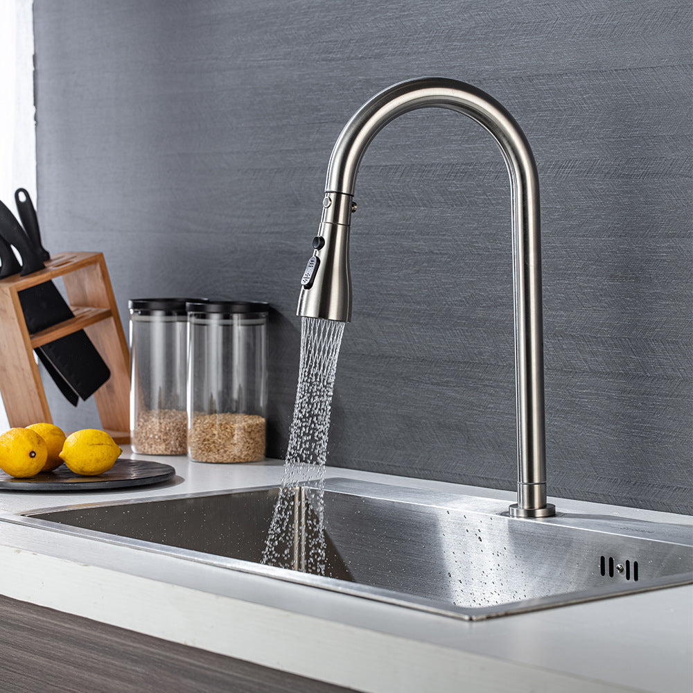 Oksvorne | Modern High Arc Swivel Spout Kitchen Sink Tap