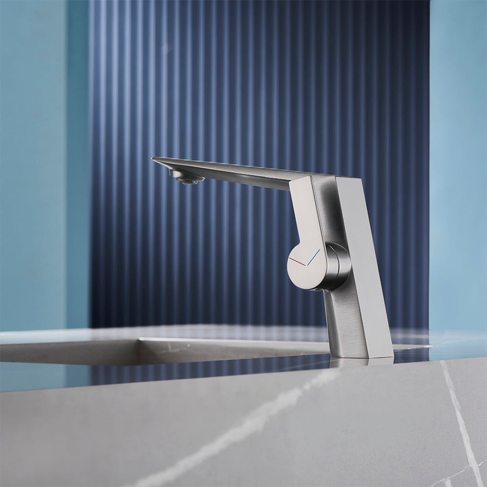 Lindovur | Modern Arched Profile Smart Touch Vessel Bathroom Sink Tap