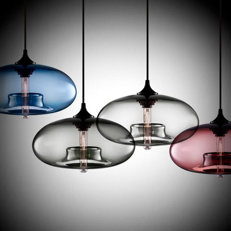Aerisue | Nordic Glass Vase Silhouette Pendant Light