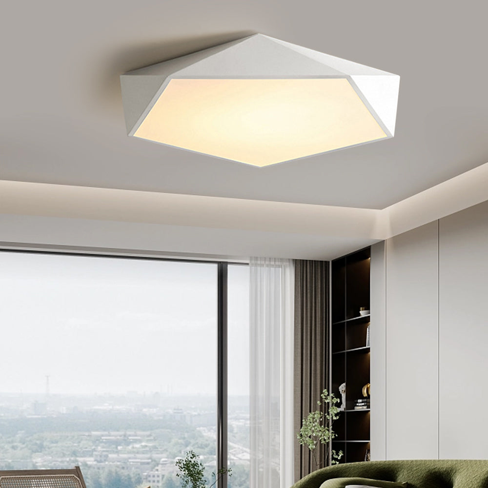 Virelli | Minimalist Flush Mount Geometric LED Ceiling Light