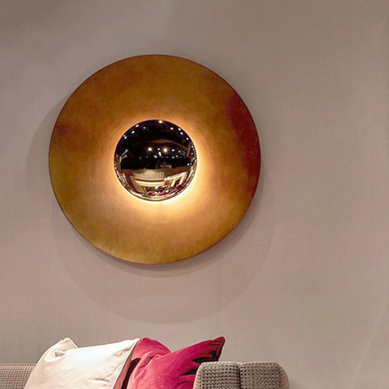 Verloni | Minimalist Disc Metal Decorative Design Wall Light