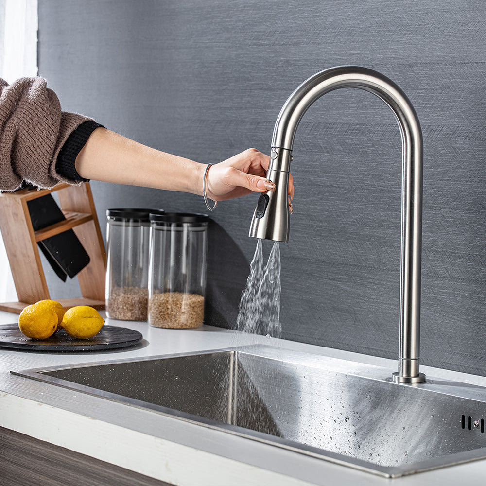 Oksvorne | Modern High Arc Swivel Spout Kitchen Sink Tap