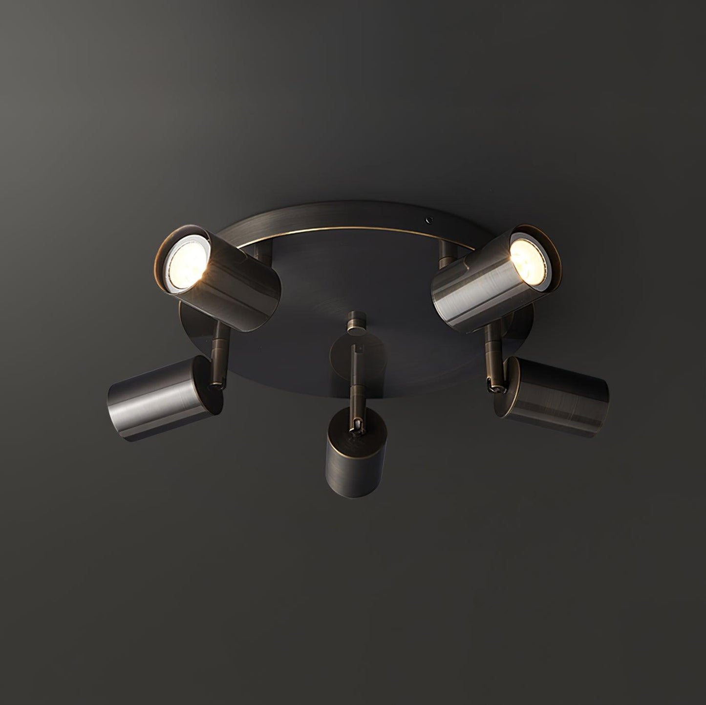 Kelspron | Barrel Silhouette Rustic Geometry Multi Light Spotlight Ceiling Light