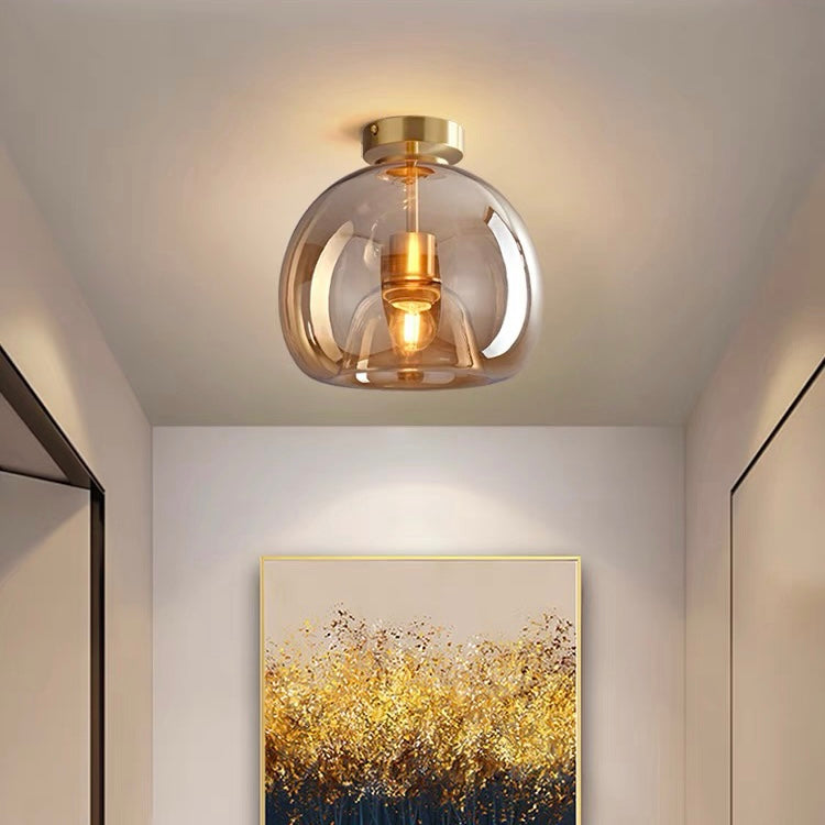 Fumea | Modern Tinted Glass Globe Ceiling Light