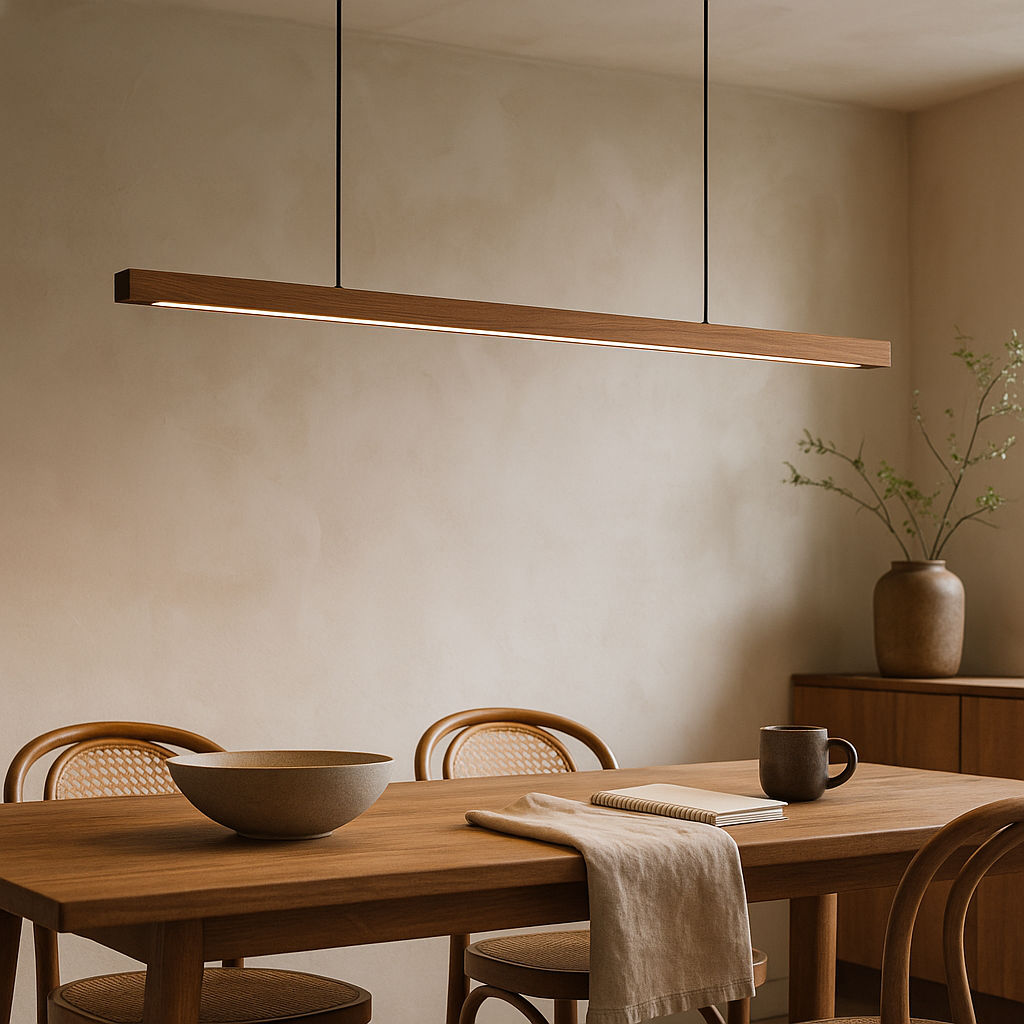 Ligna | Modern Scandinavian Linear Wooden Pendant Light