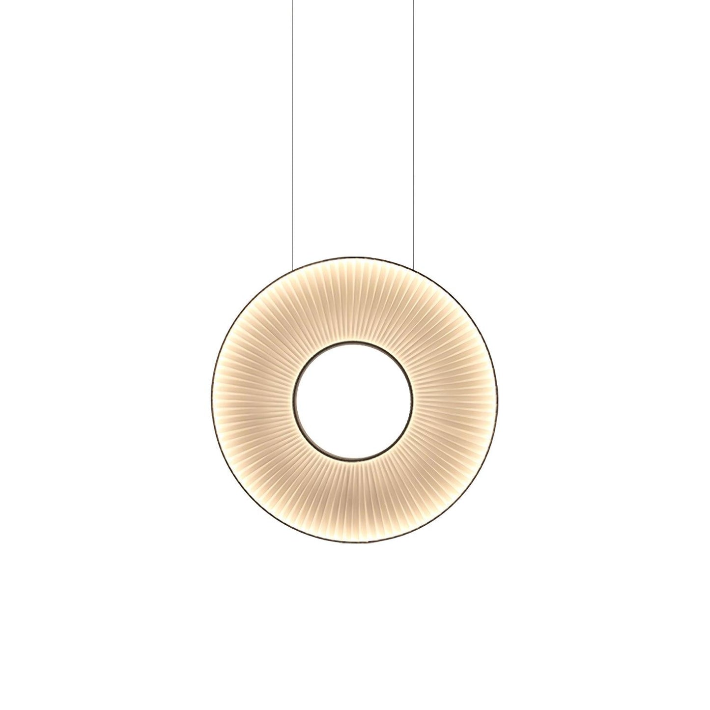 Elvandar | Pleated Fabric Architectural Floating Pendant Light