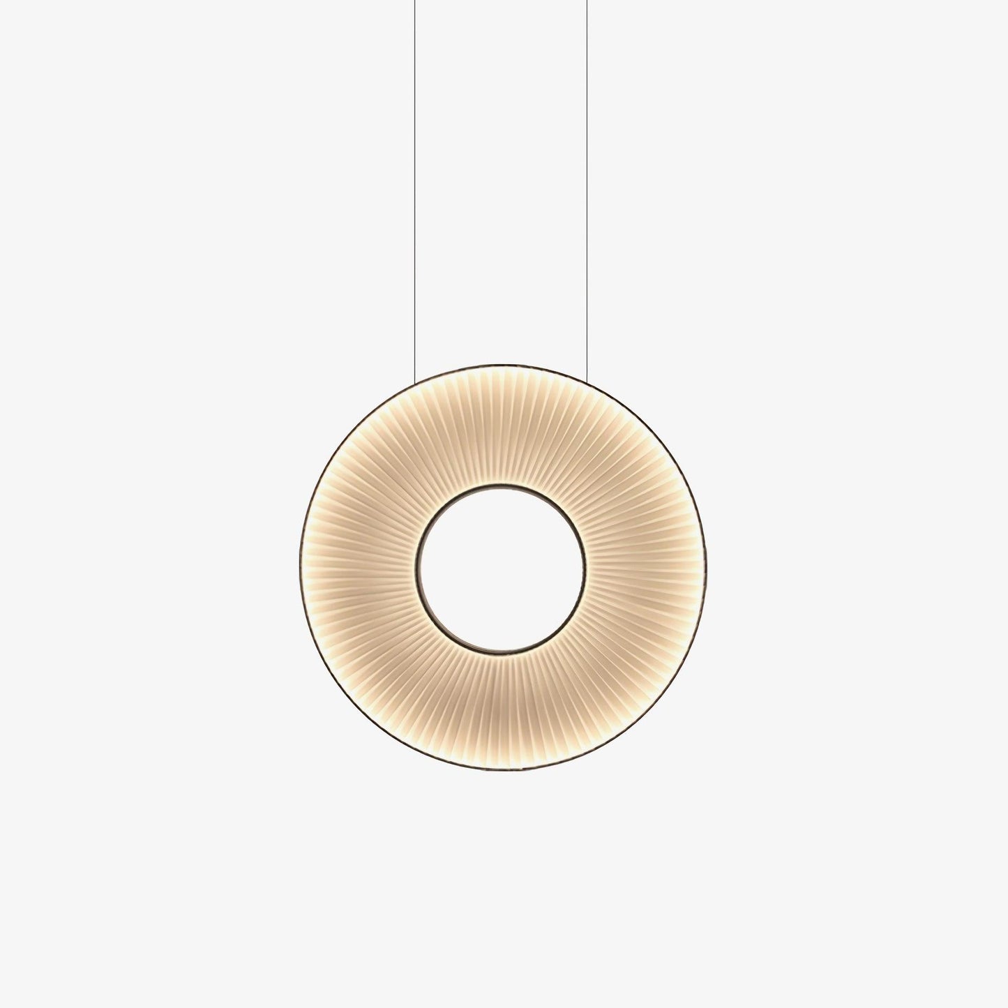 Elvandar | Pleated Fabric Architectural Floating Pendant Light