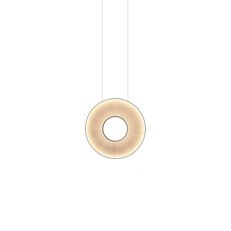 Elvandar | Pleated Fabric Architectural Floating Pendant Light