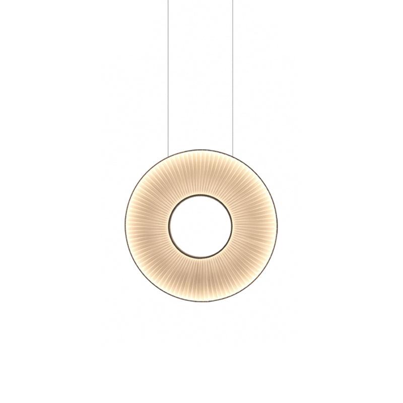 Elvandar | Pleated Fabric Architectural Floating Pendant Light