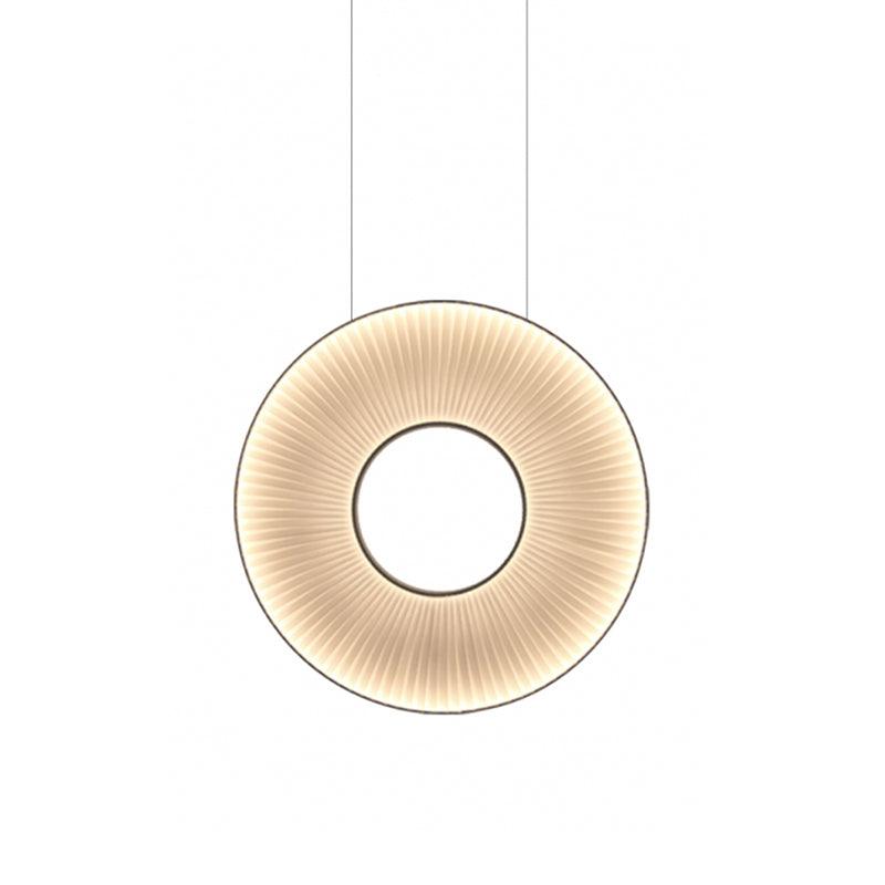 Elvandar | Pleated Fabric Architectural Floating Pendant Light