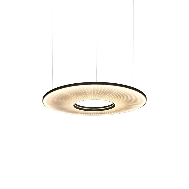 Elvandar | Pleated Fabric Architectural Floating Pendant Light