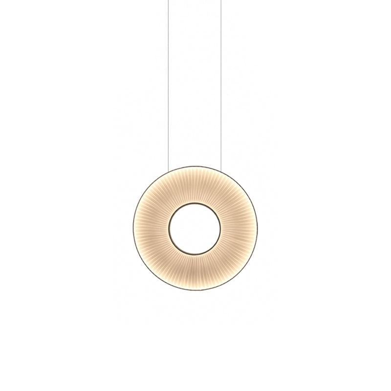 Elvandar | Pleated Fabric Architectural Floating Pendant Light