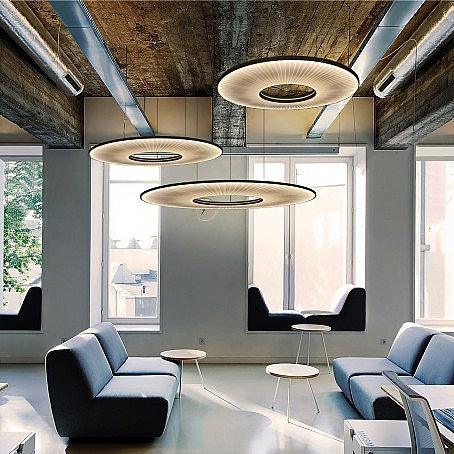 Elvandar | Pleated Fabric Architectural Floating Pendant Light