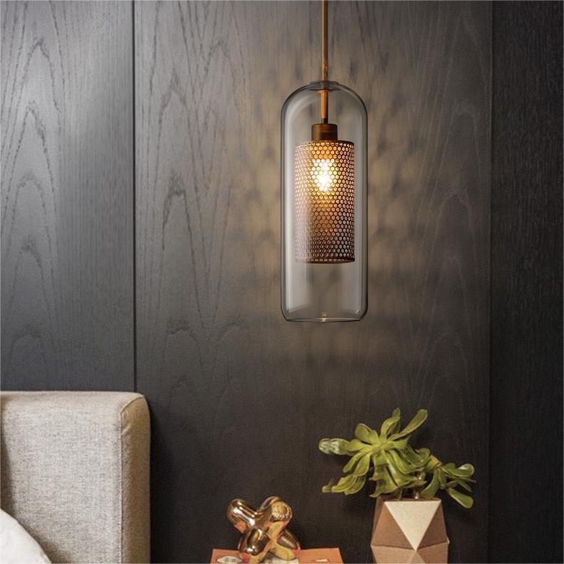 Vaelindor | Sleek Globe Glass Golden Luminaire Pendant Light