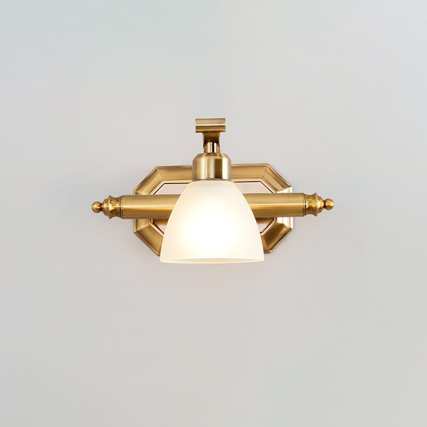 Luvidior | Scalloped Ribbed Glass Arched Frame Luxury Wall Light
