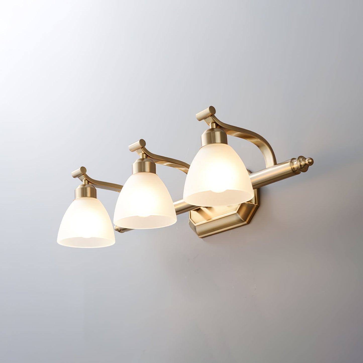 Luvidior | Scalloped Ribbed Glass Arched Frame Luxury Wall Light