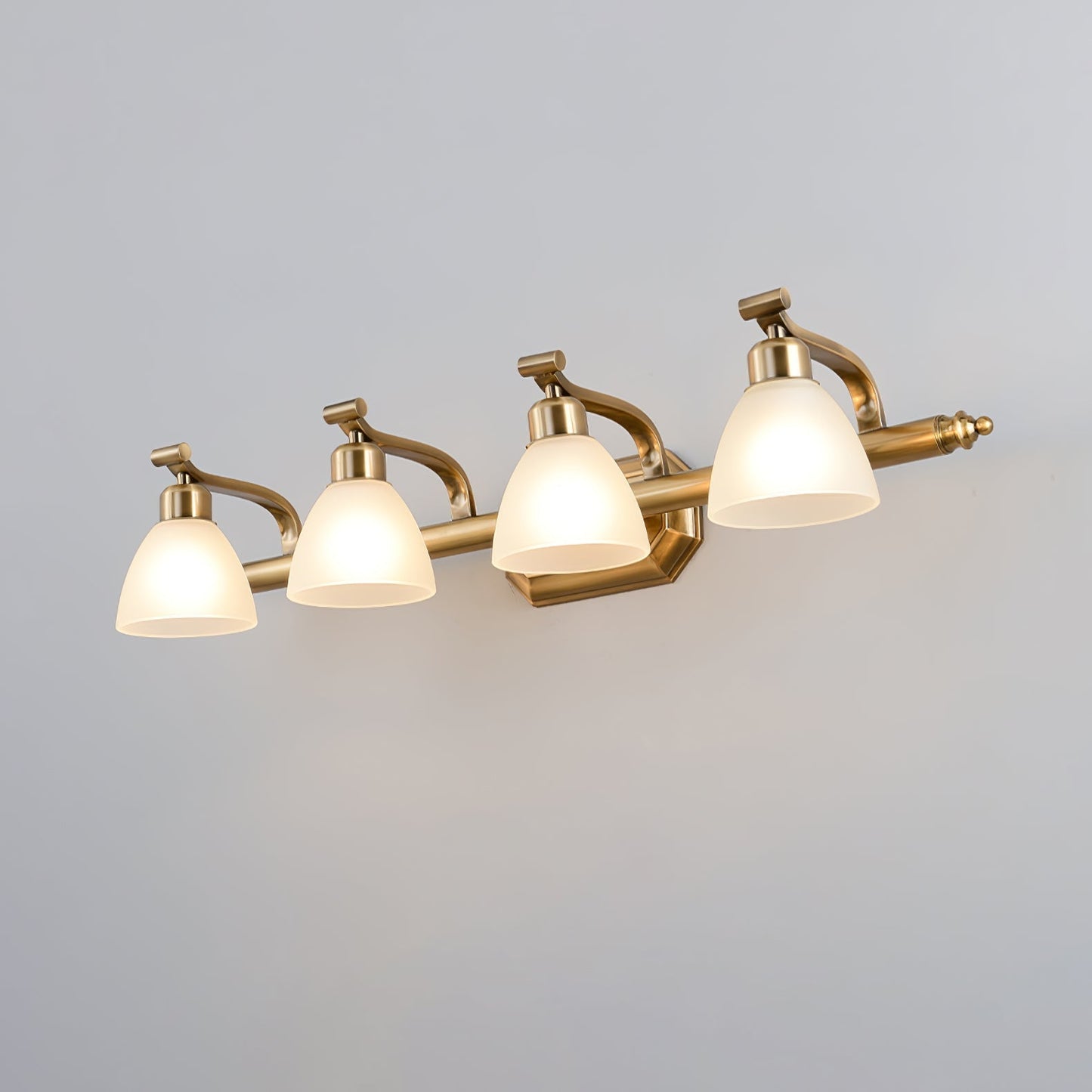Luvidior | Scalloped Ribbed Glass Arched Frame Luxury Wall Light