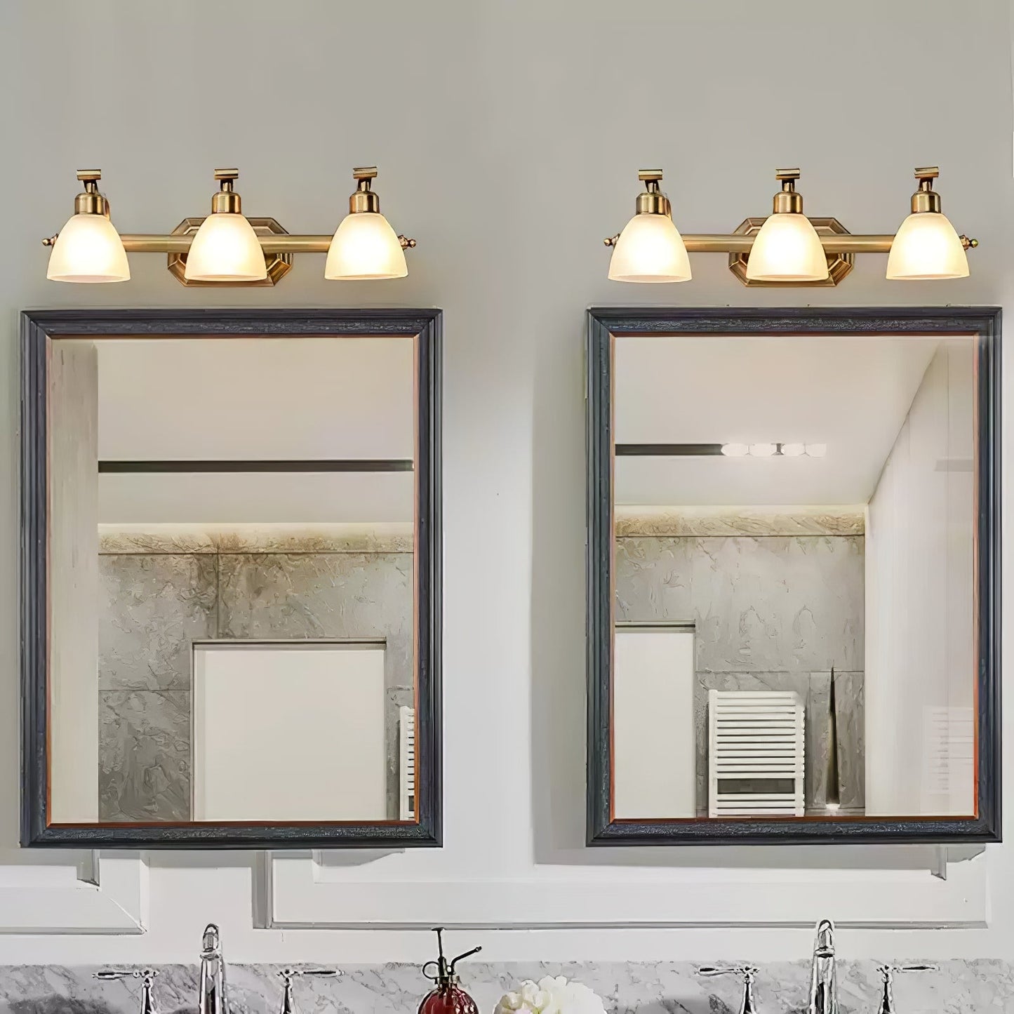 Luvidior | Scalloped Ribbed Glass Arched Frame Luxury Wall Light
