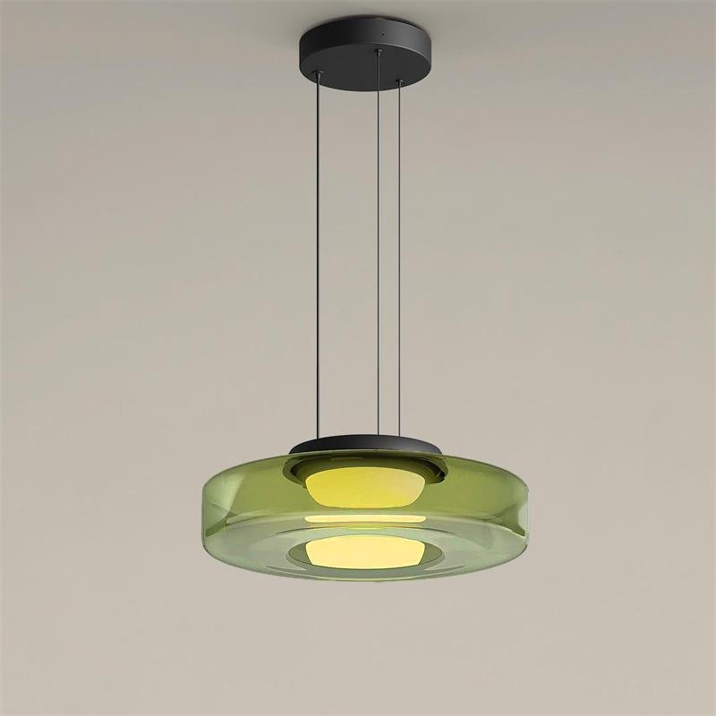 Kyntalor | Tiered Circular Artistic Glass Pendant Light