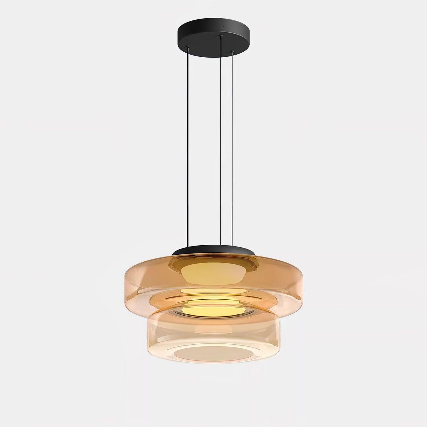 Kyntalor | Tiered Circular Artistic Glass Pendant Light