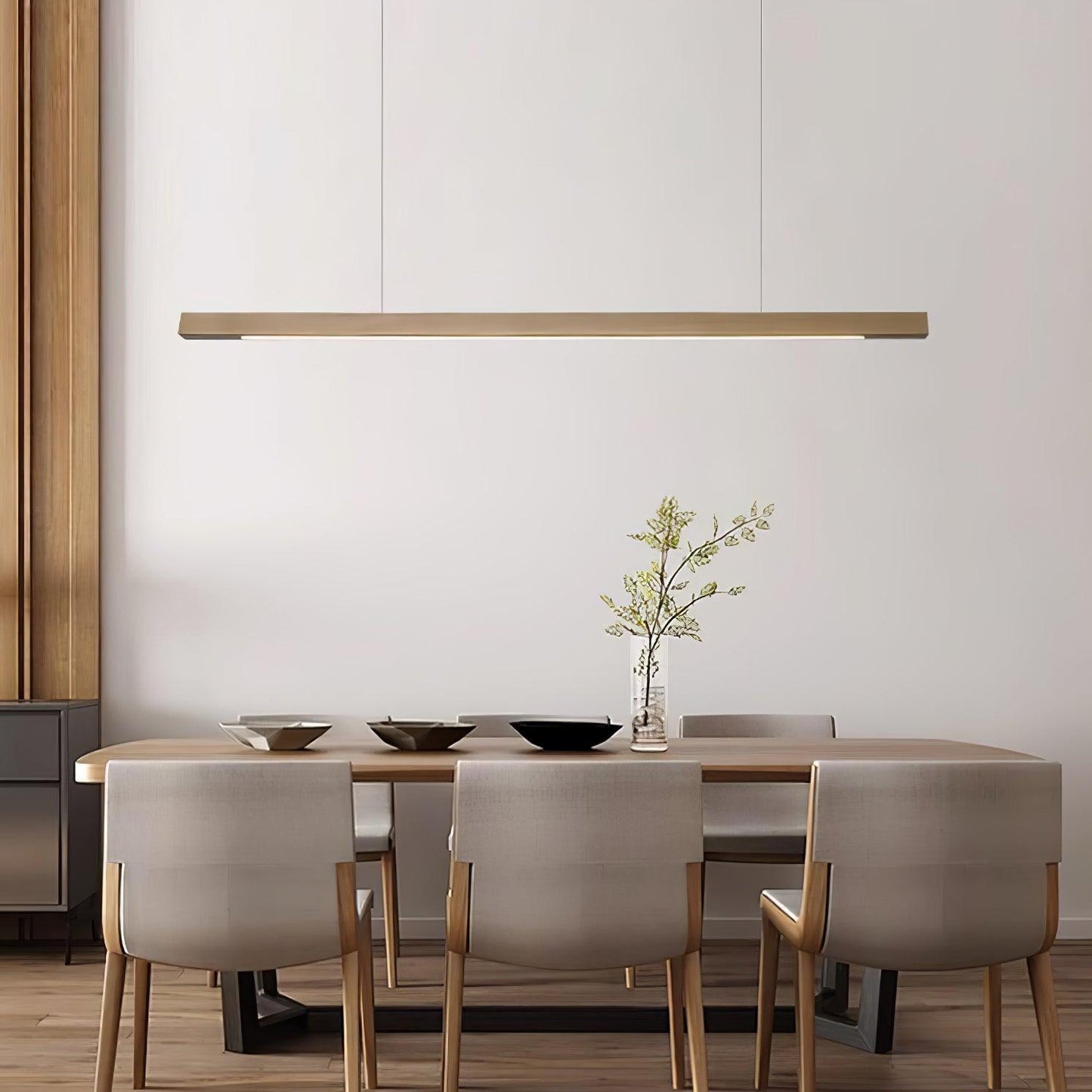 Arlod | Minimalist Scandinavian Rectangular Wooden Pendant Light