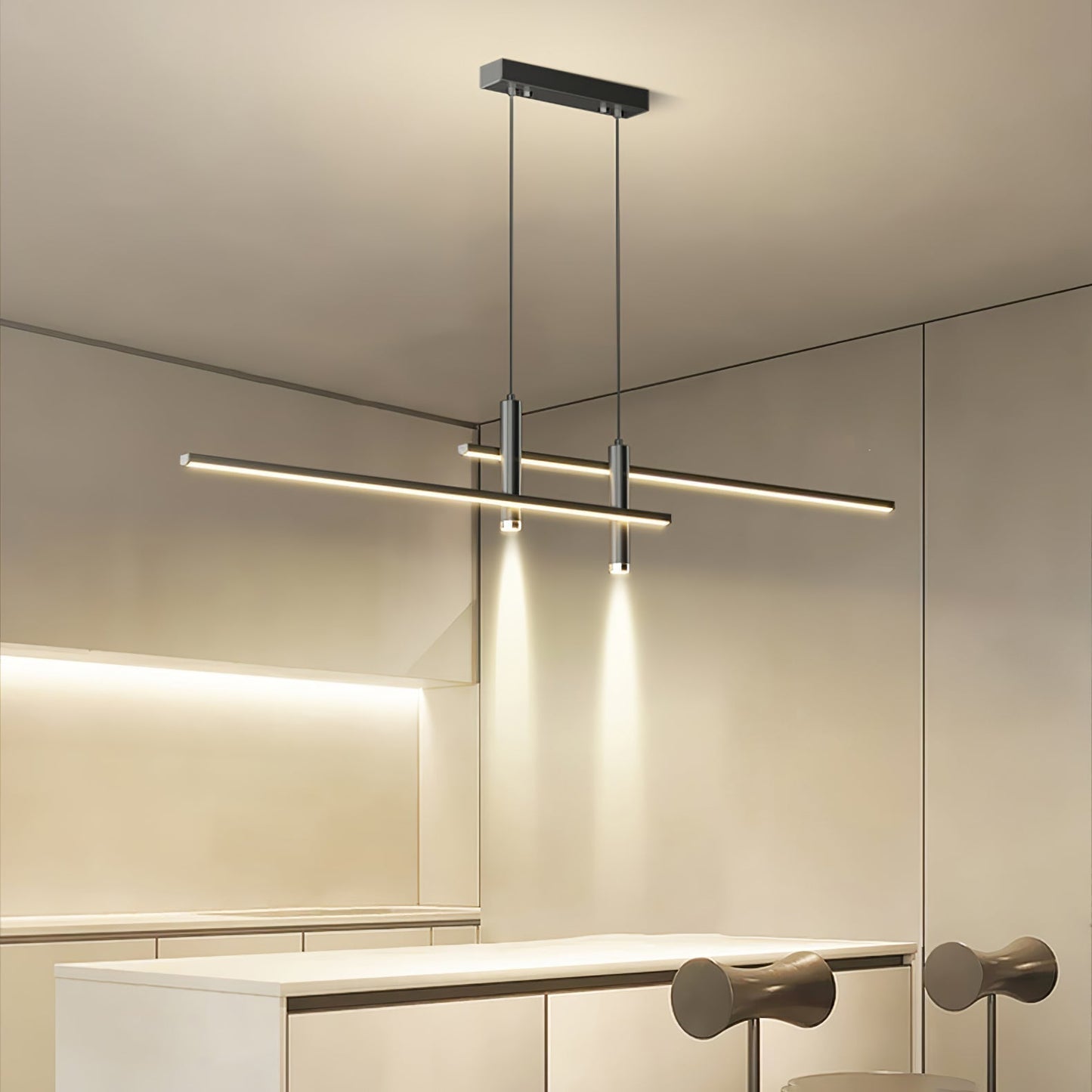 Solvorn | Linear Minimalist Cylindrical Spotlight Pendant Light
