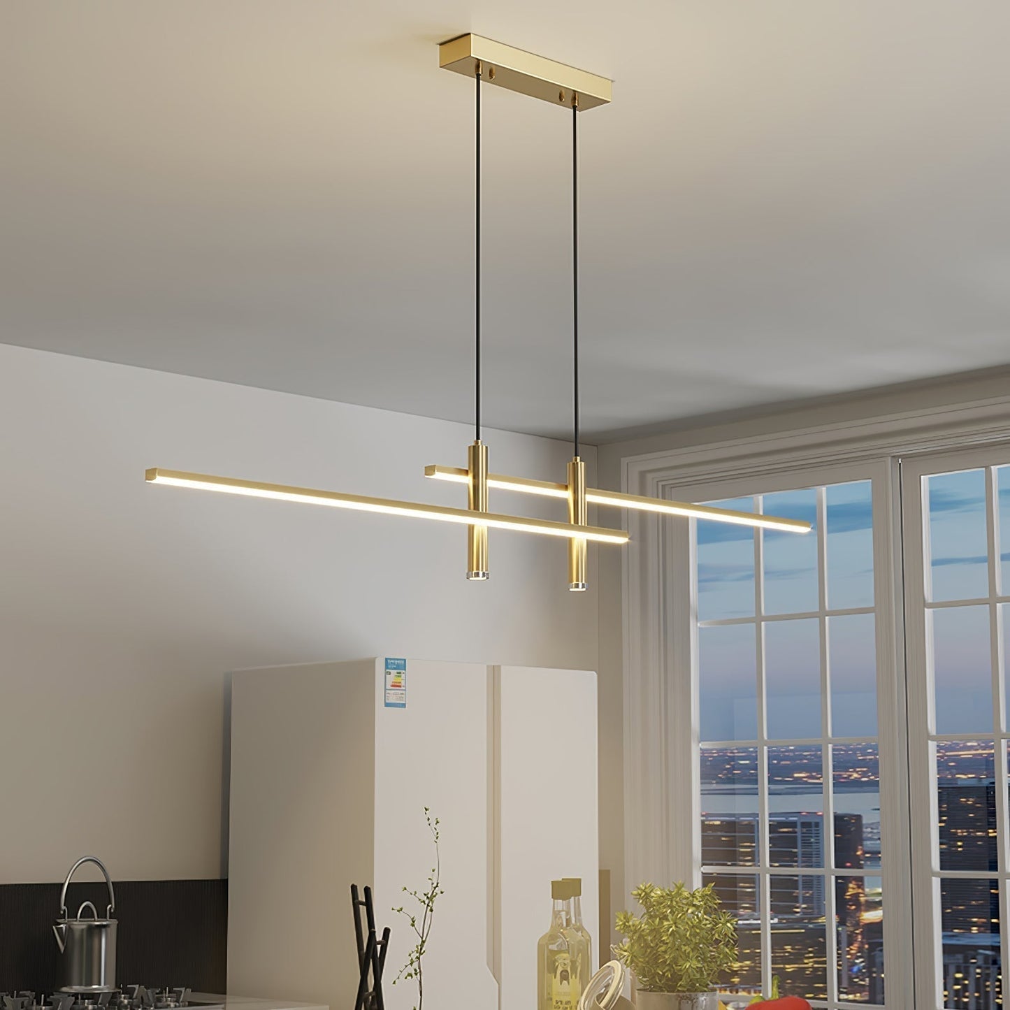 Solvorn | Linear Minimalist Cylindrical Spotlight Pendant Light