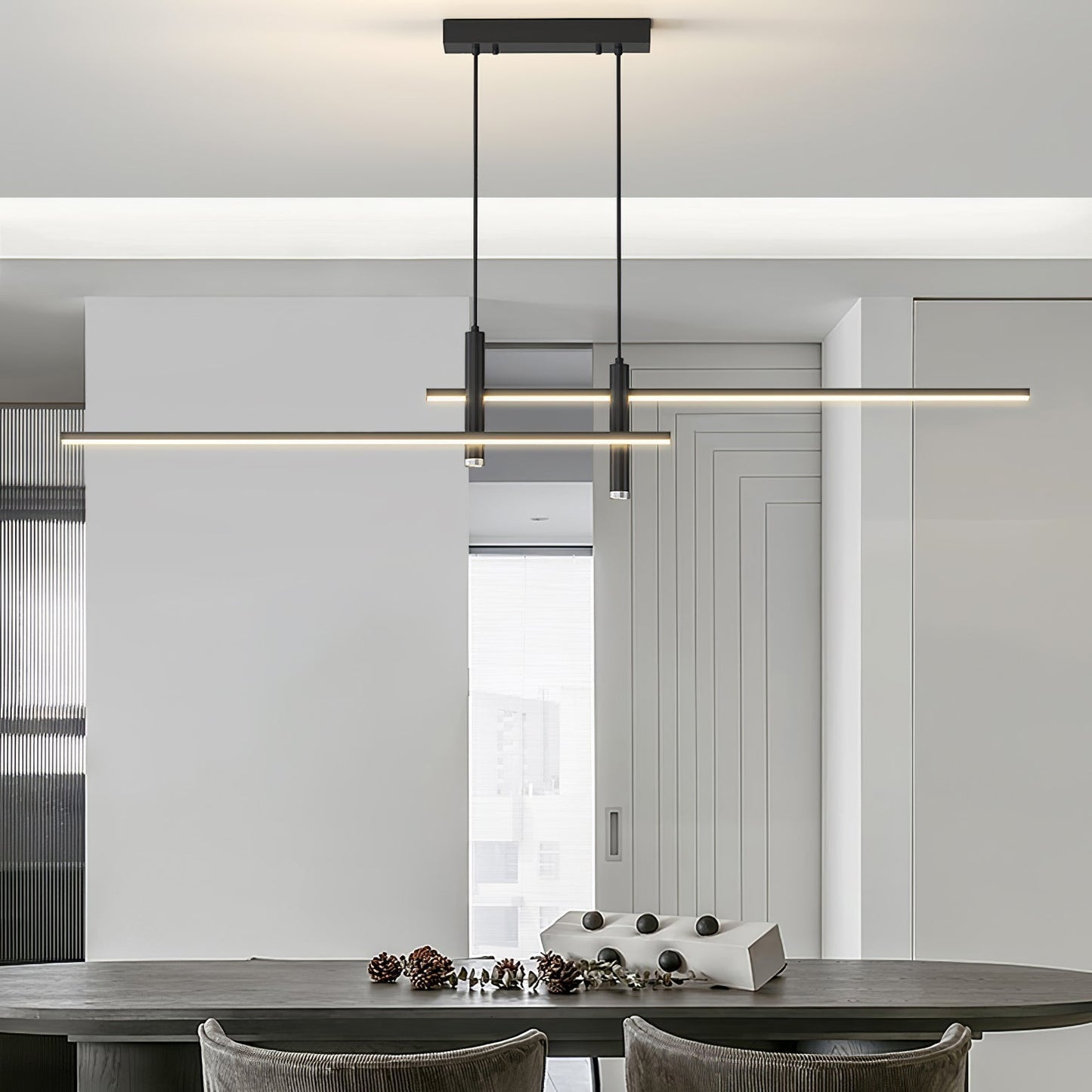 Solvorn | Linear Minimalist Cylindrical Spotlight Pendant Light