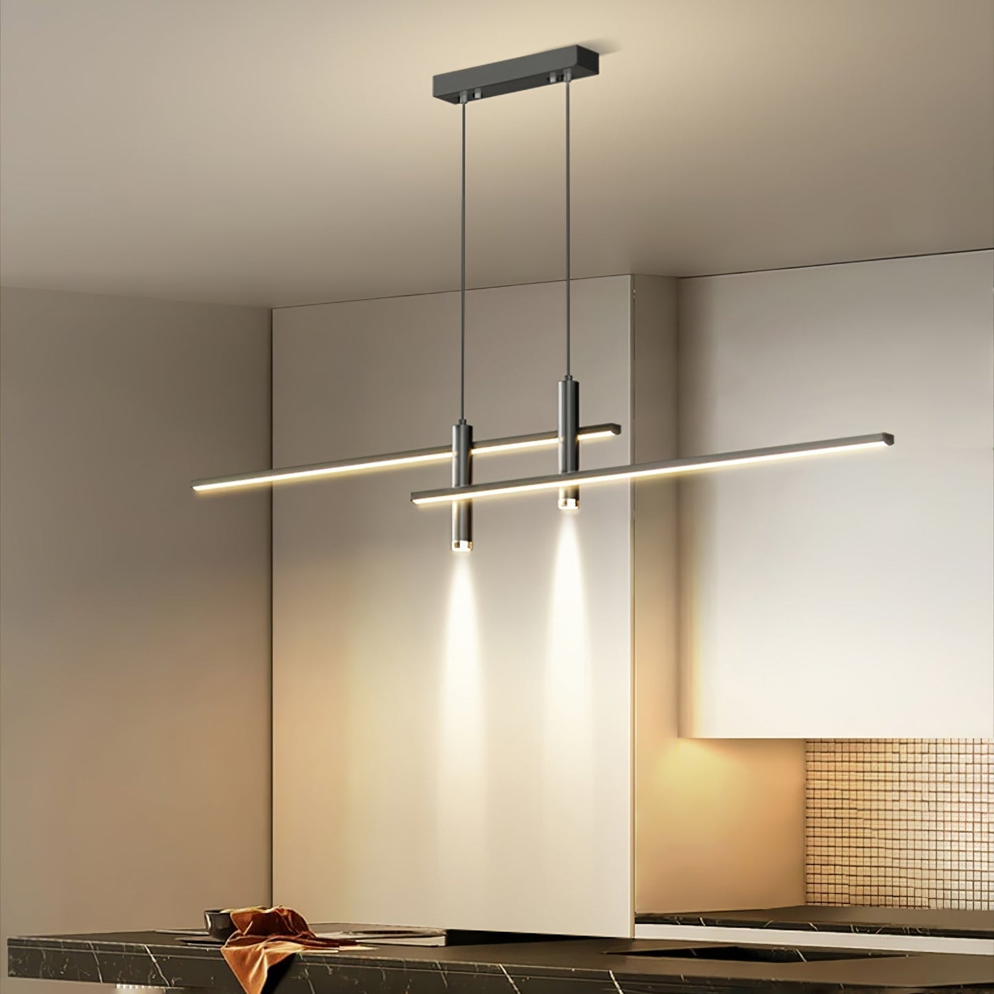Solvorn | Linear Minimalist Cylindrical Spotlight Pendant Light