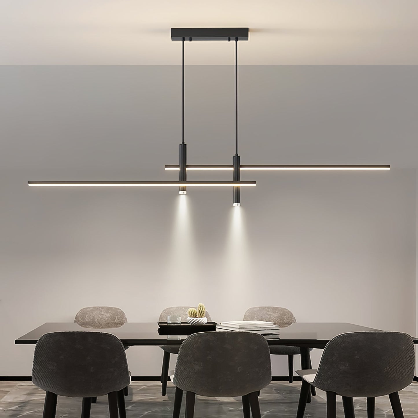 Solvorn | Linear Minimalist Cylindrical Spotlight Pendant Light