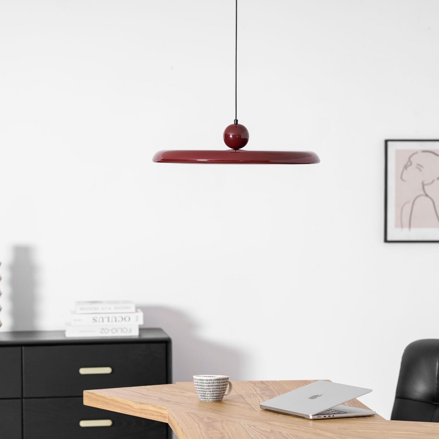 Belvador | Geometric Circular Silhouette Floating Pendant Light