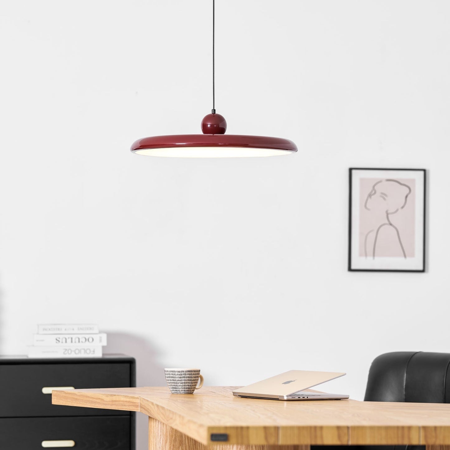 Belvador | Geometric Circular Silhouette Floating Pendant Light