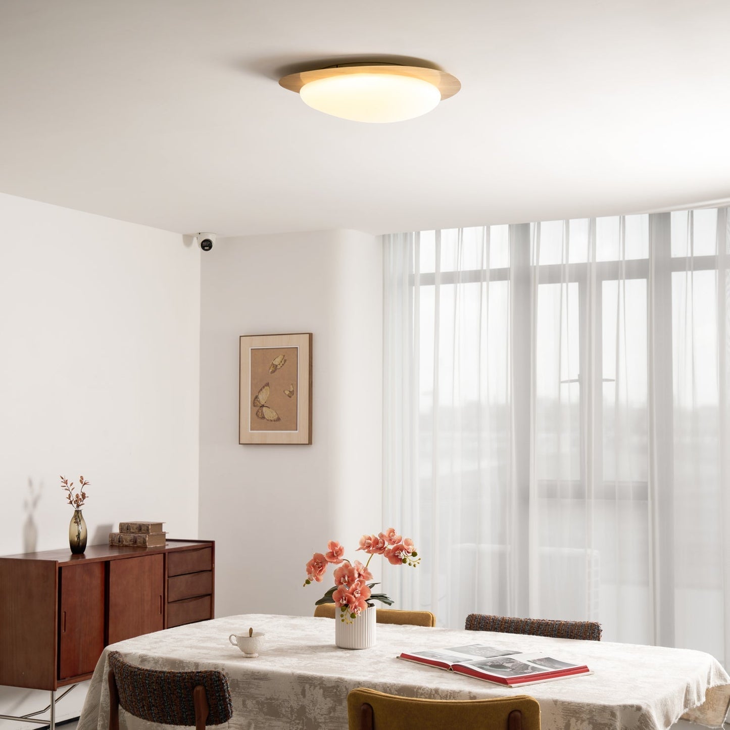 Elenorris | Sculptural Pebble Silhouette Flush Mount Ceiling Light