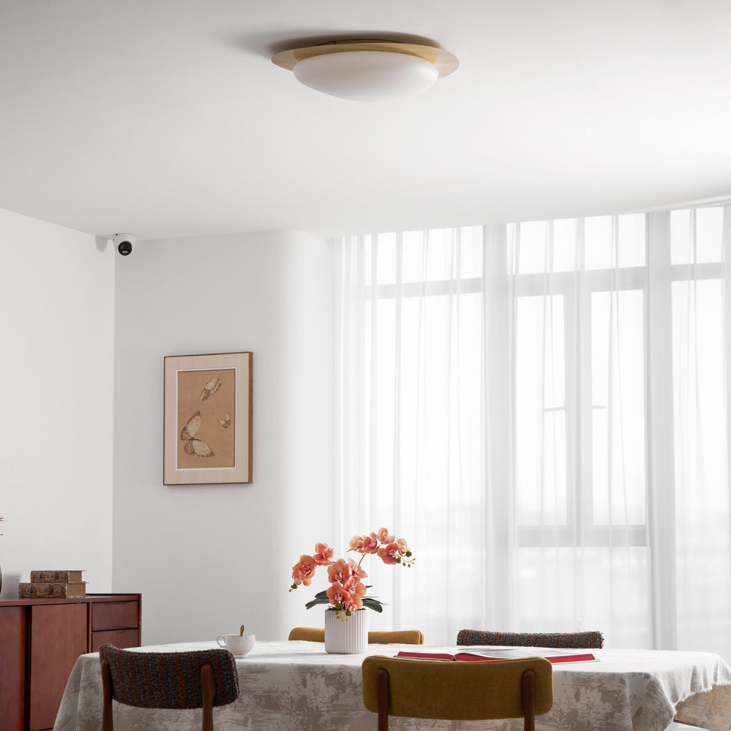 Elenorris | Sculptural Pebble Silhouette Flush Mount Ceiling Light