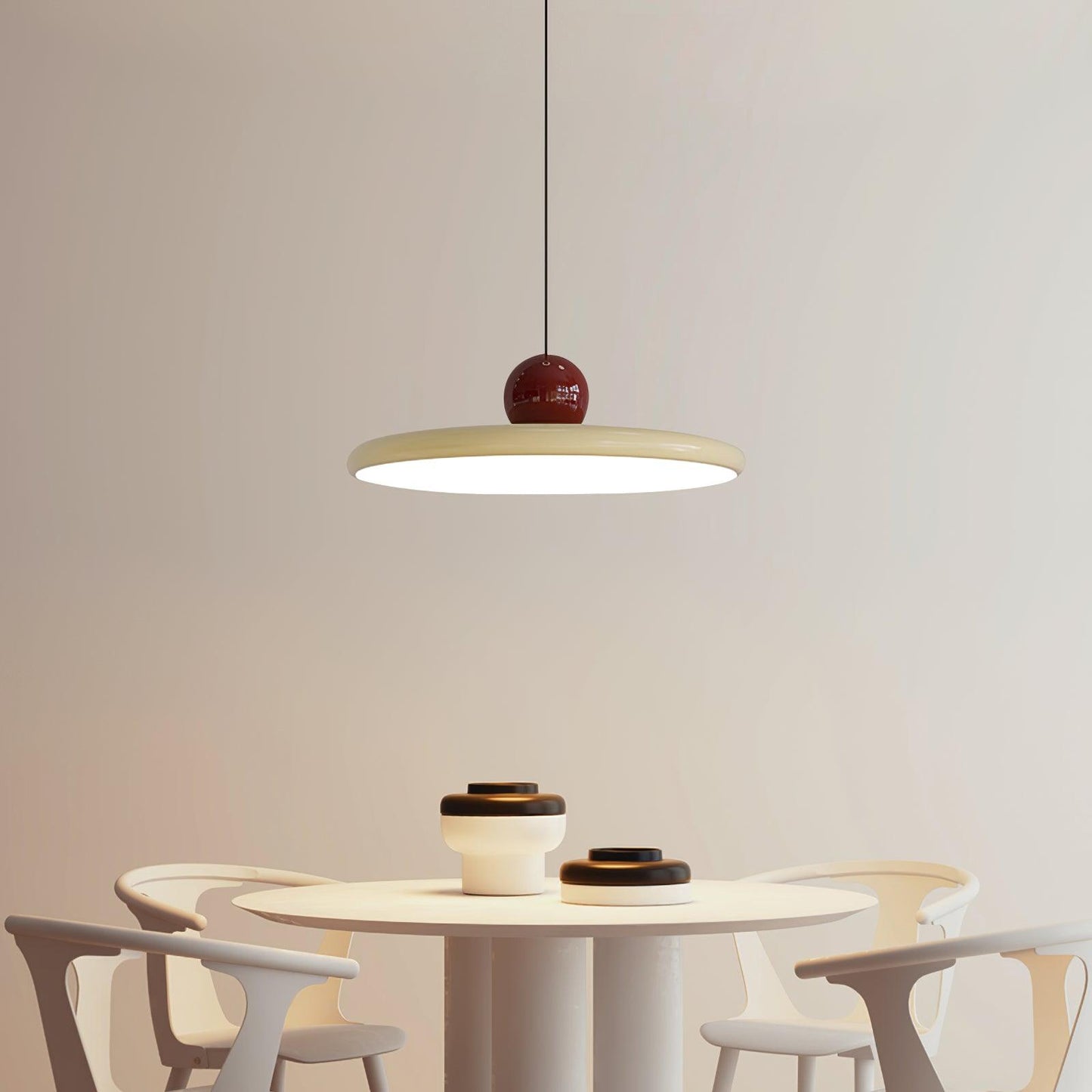 Belvador | Geometric Circular Silhouette Floating Pendant Light