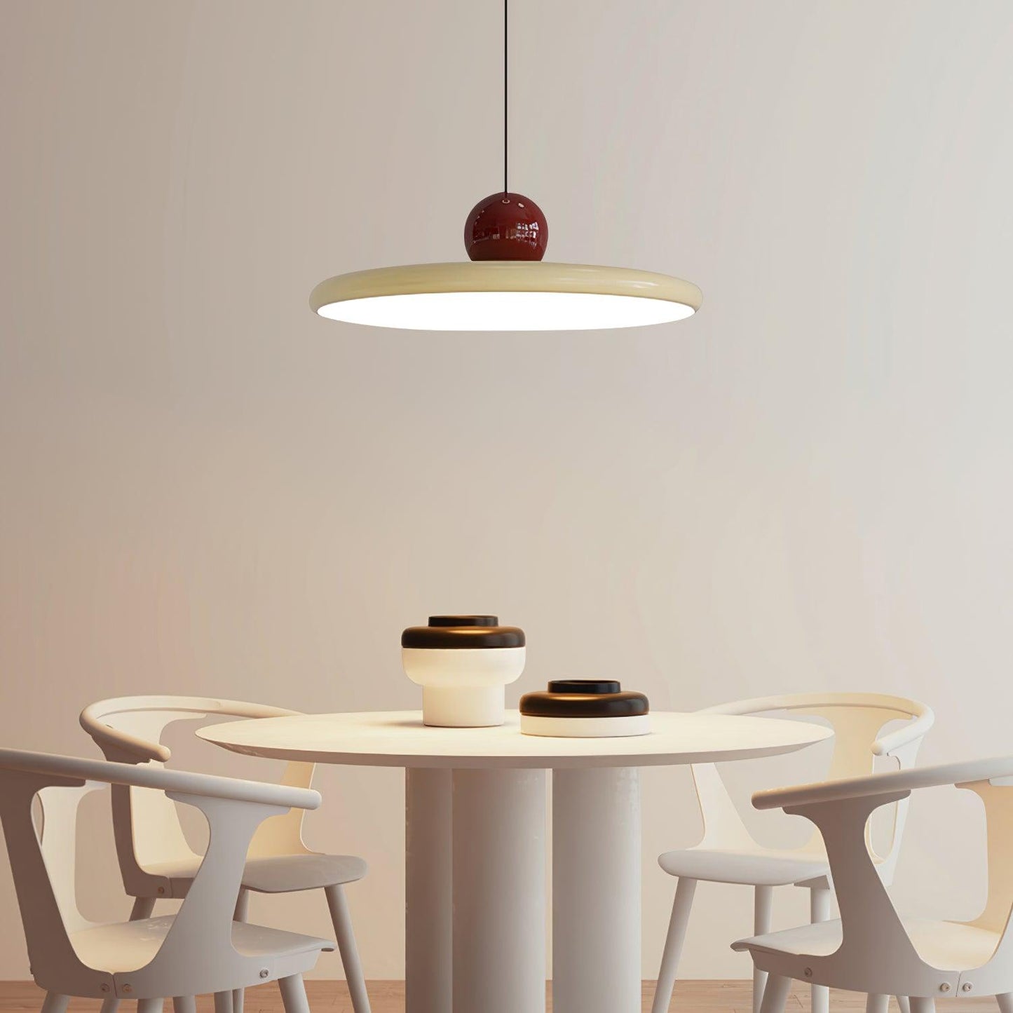 Belvador | Geometric Circular Silhouette Floating Pendant Light