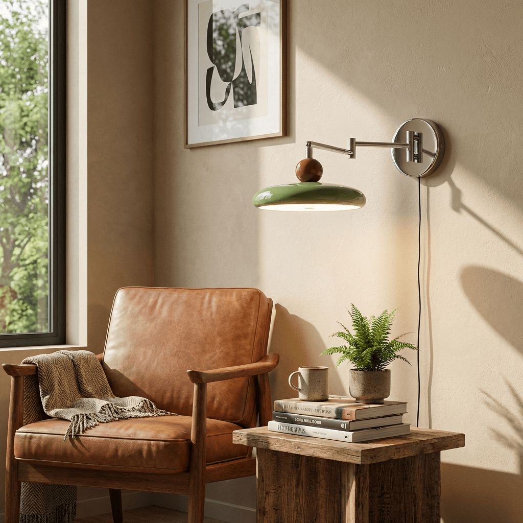 Zondrak | Geometric Round Platter Mounted Accent Wall Light