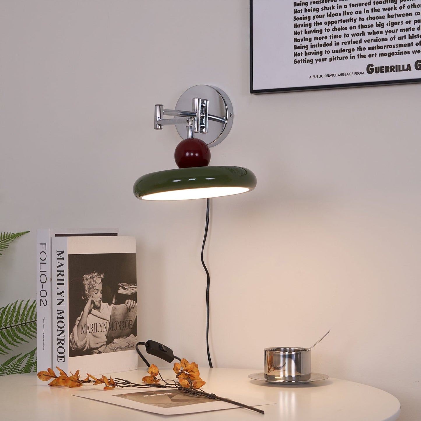 Zondrak | Geometric Round Platter Mounted Accent Wall Light