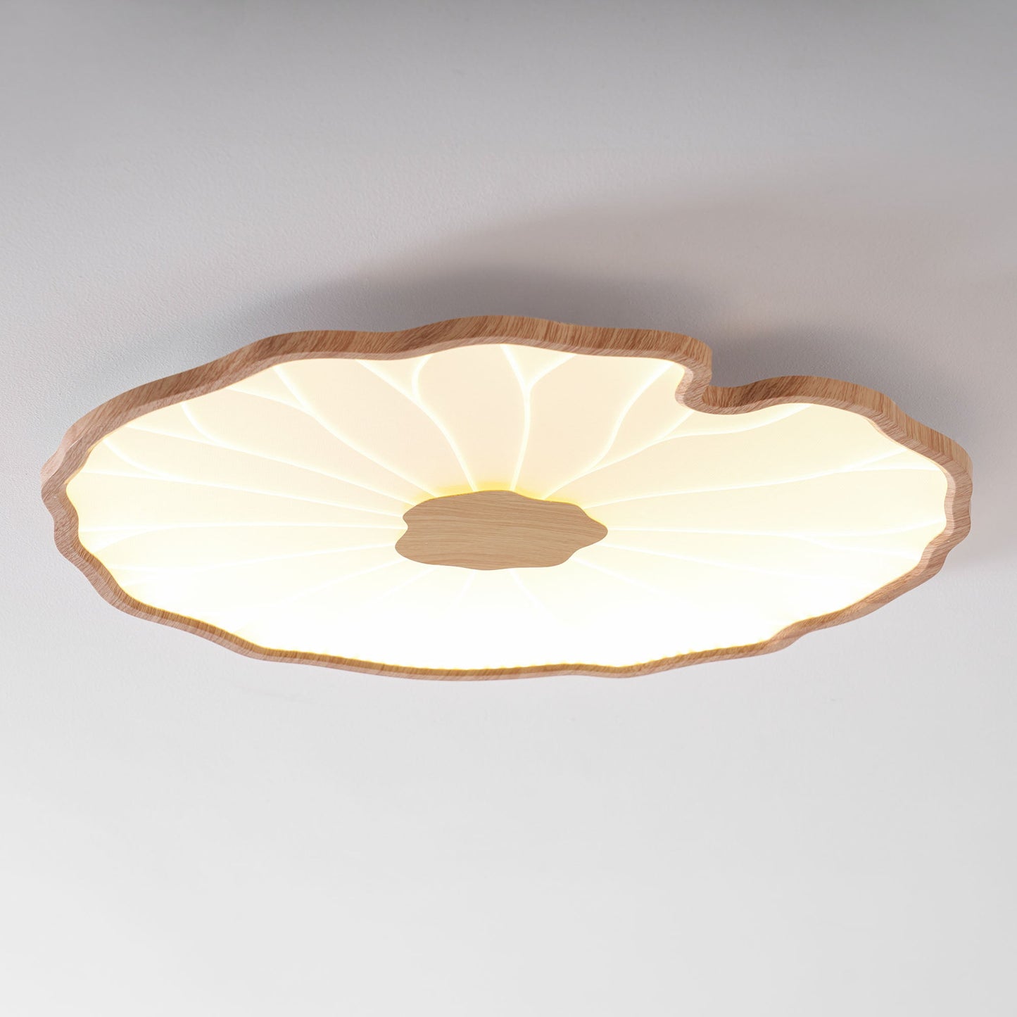 Zoltaria | Organic Curved Leaf Petal Flush Mount Ceiling Light