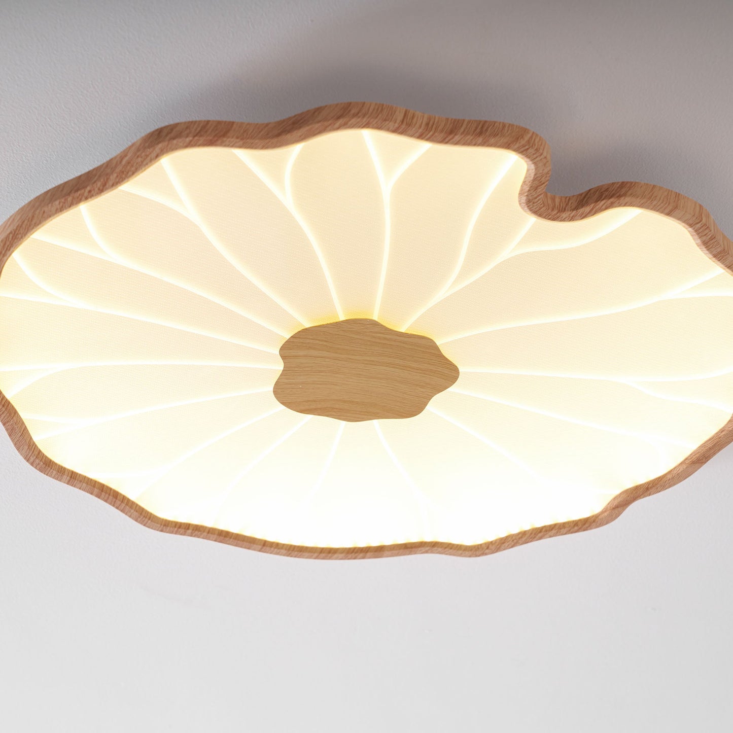 Zoltaria | Organic Curved Leaf Petal Flush Mount Ceiling Light