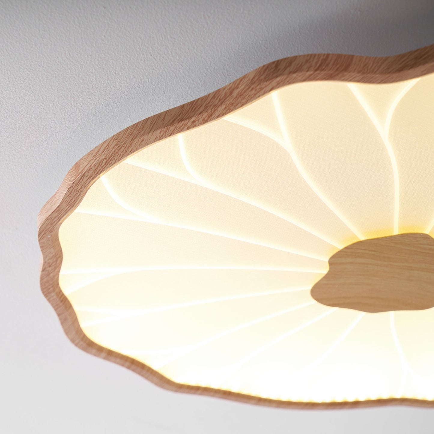 Zoltaria | Organic Curved Leaf Petal Flush Mount Ceiling Light
