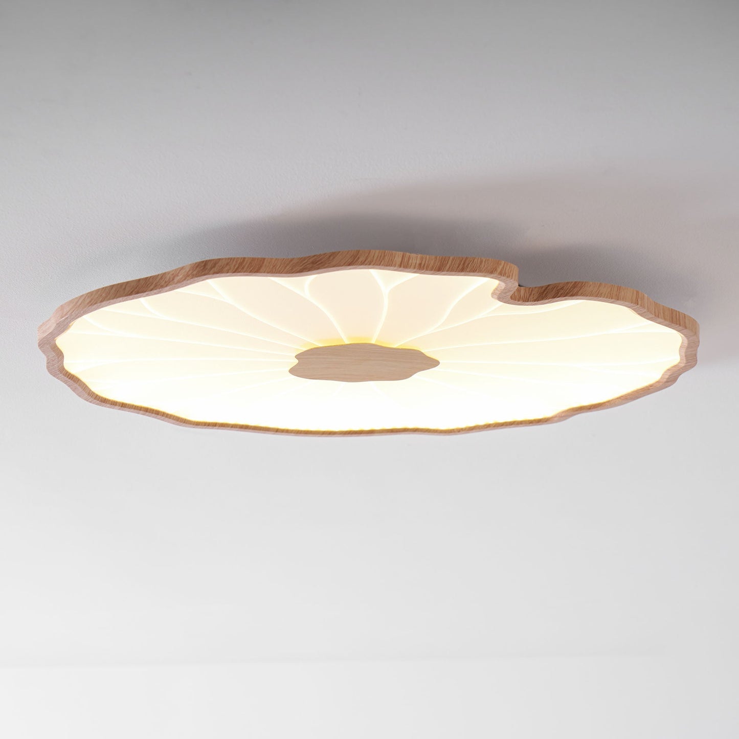 Zoltaria | Organic Curved Leaf Petal Flush Mount Ceiling Light