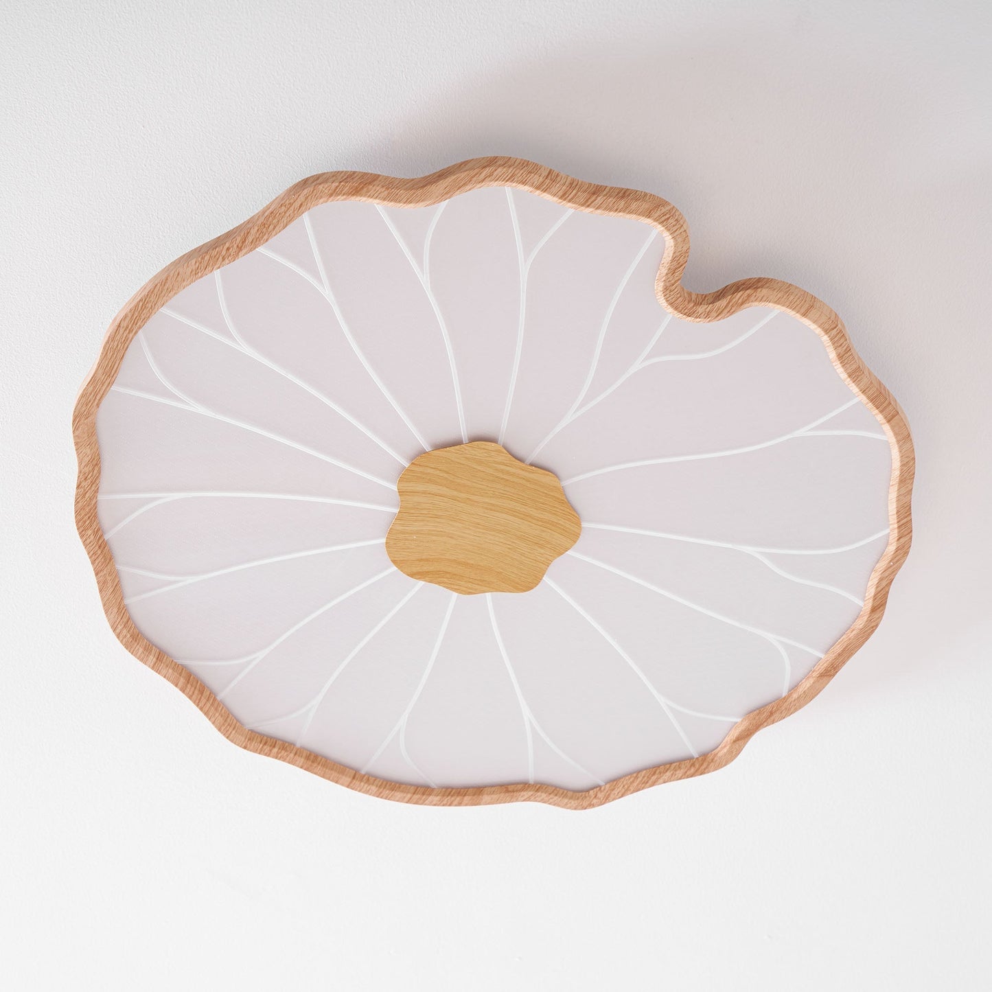 Zoltaria | Organic Curved Leaf Petal Flush Mount Ceiling Light