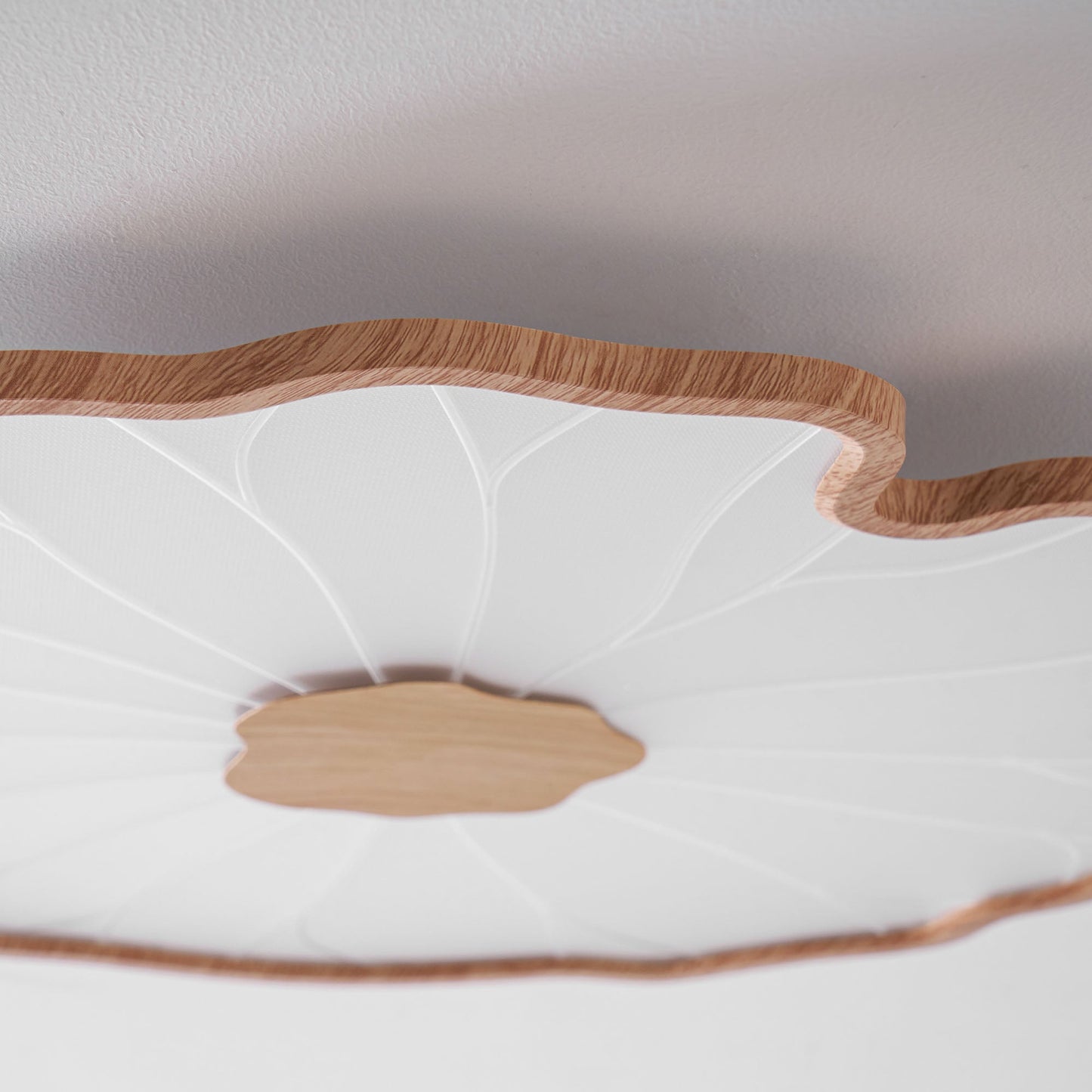 Zoltaria | Organic Curved Leaf Petal Flush Mount Ceiling Light