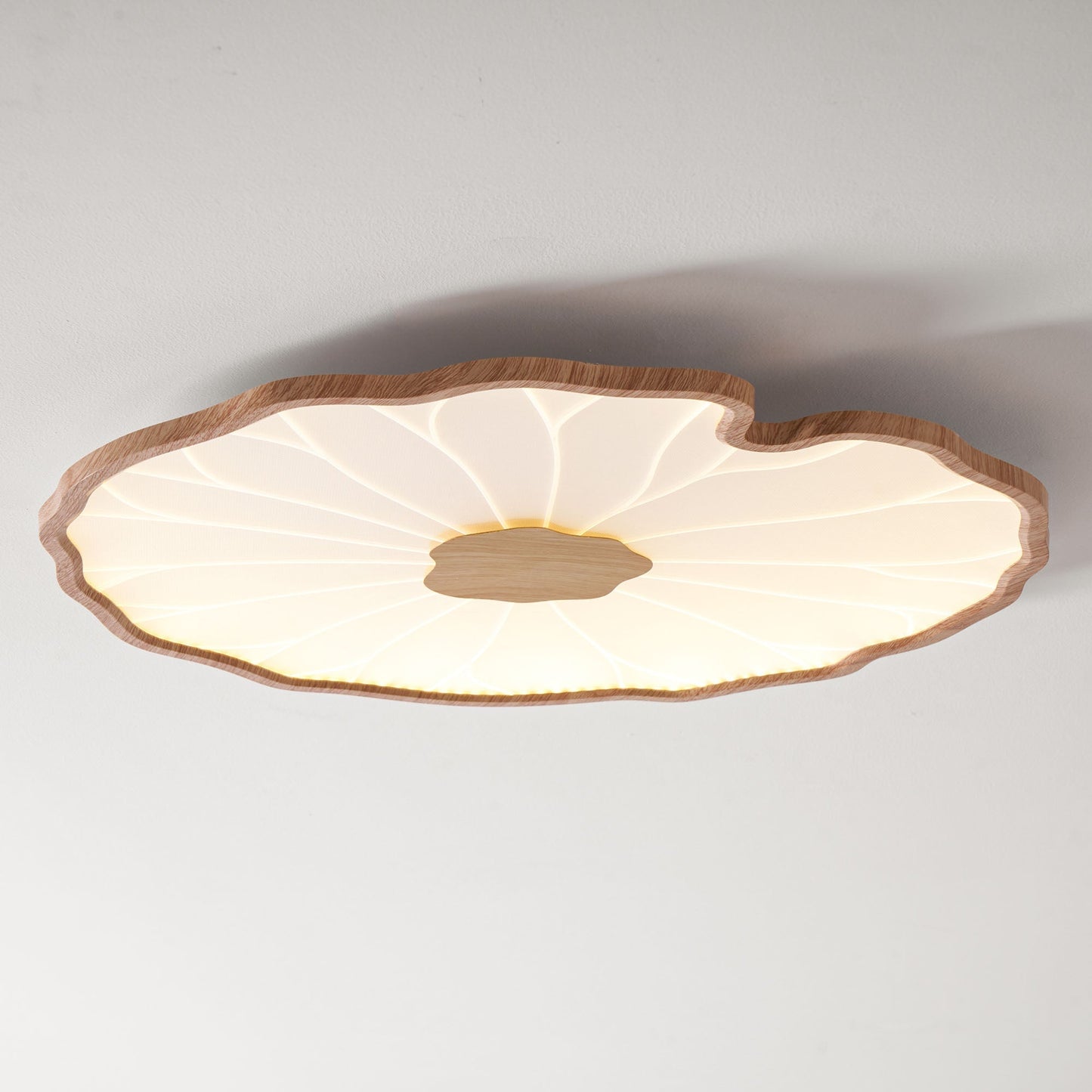 Zoltaria | Organic Curved Leaf Petal Flush Mount Ceiling Light